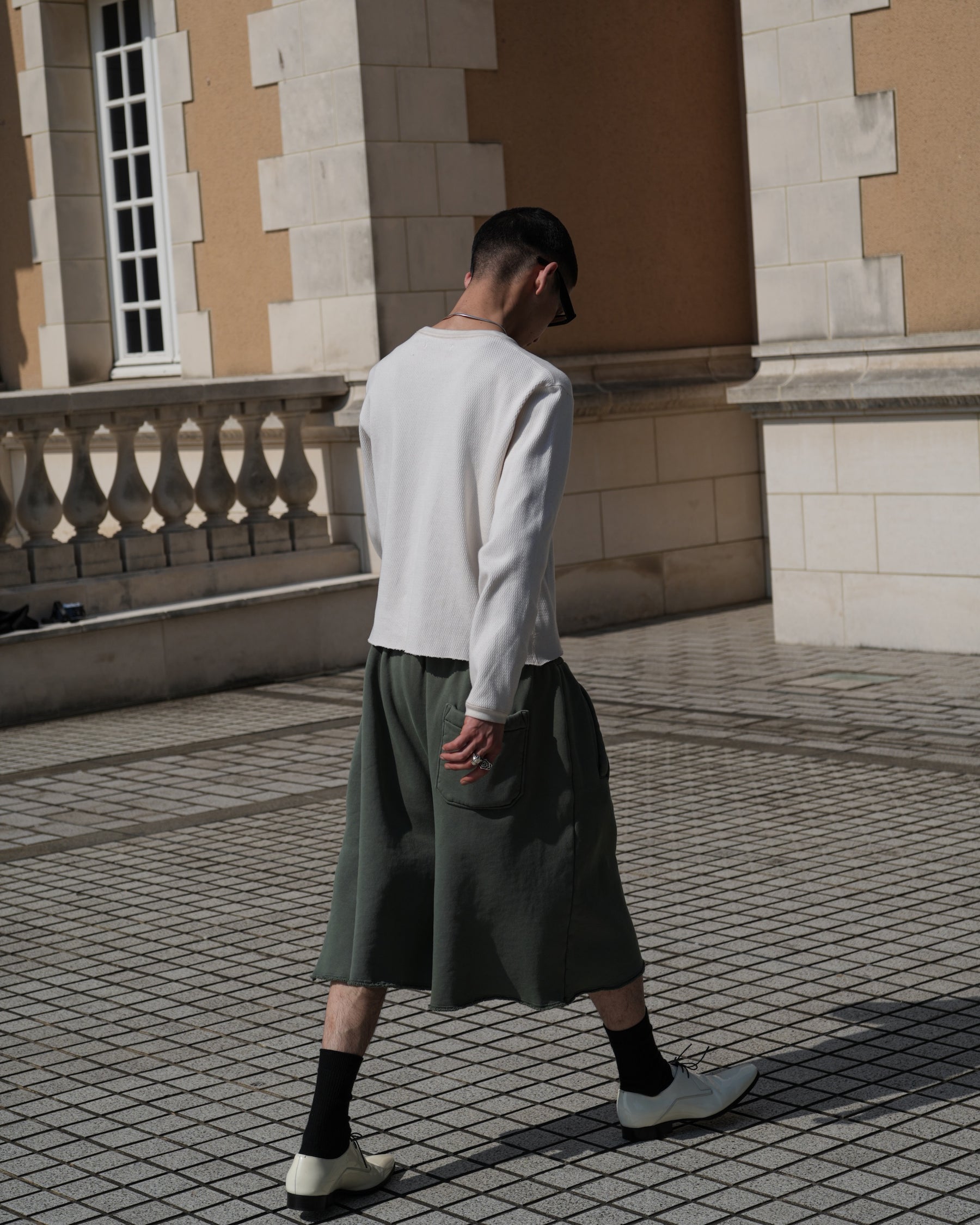 LU'U DAN / ZOKU SHORTS WASHED OUT MILITARY