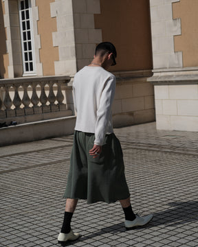 LU'U DAN / ZOKU SHORTS WASHED OUT MILITARY