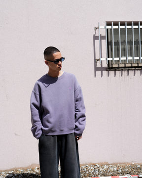 <span style="color: #f50b0b;">Last One</span> ERL / UNISEX SCRIPT CREWNECK SWEATSHIRT KNIT PURPLE