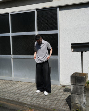 ERL / UNISEX POLO TEE KNIT GREY