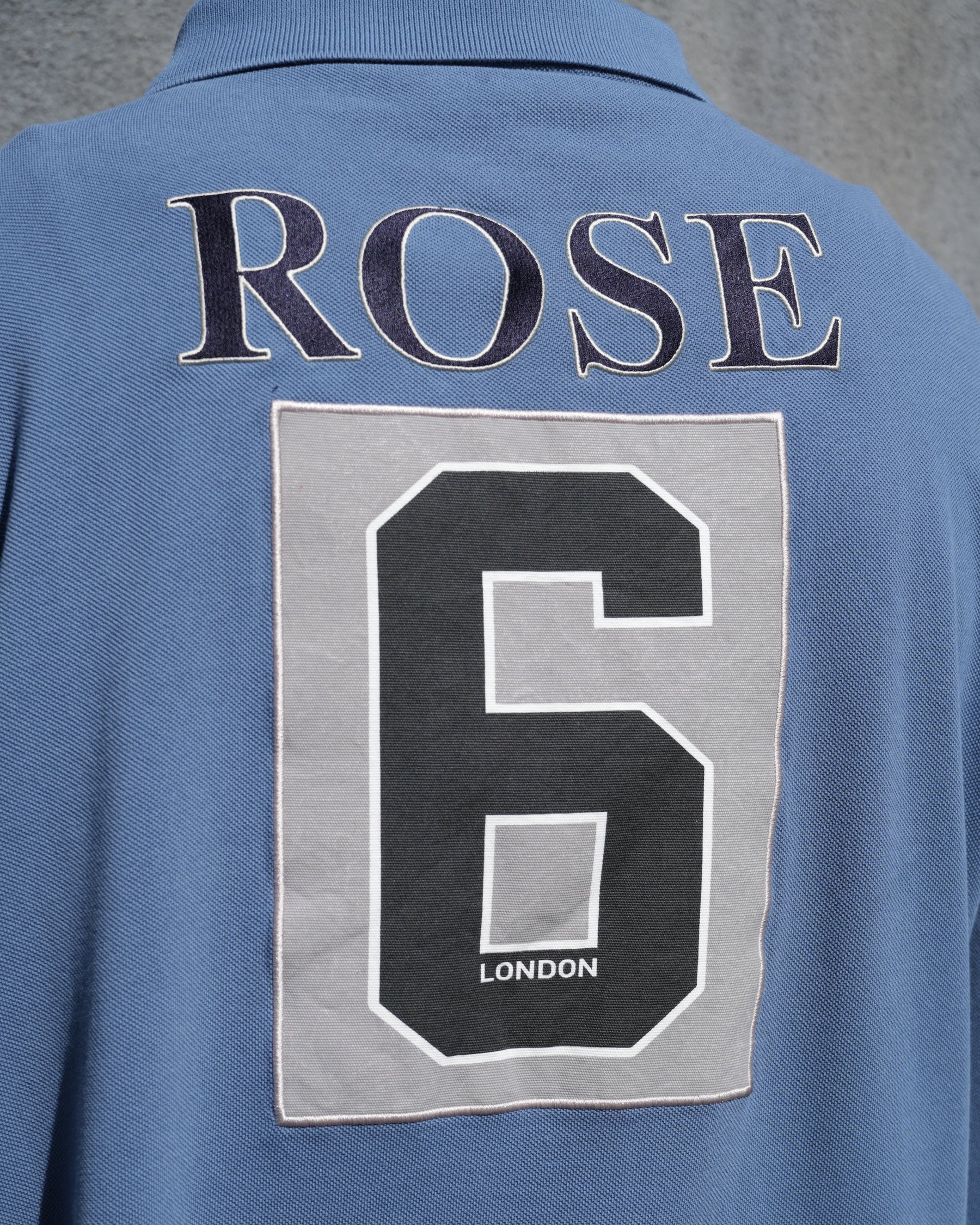 Martine Rose / LS POLO BLUE NAVY WASHED