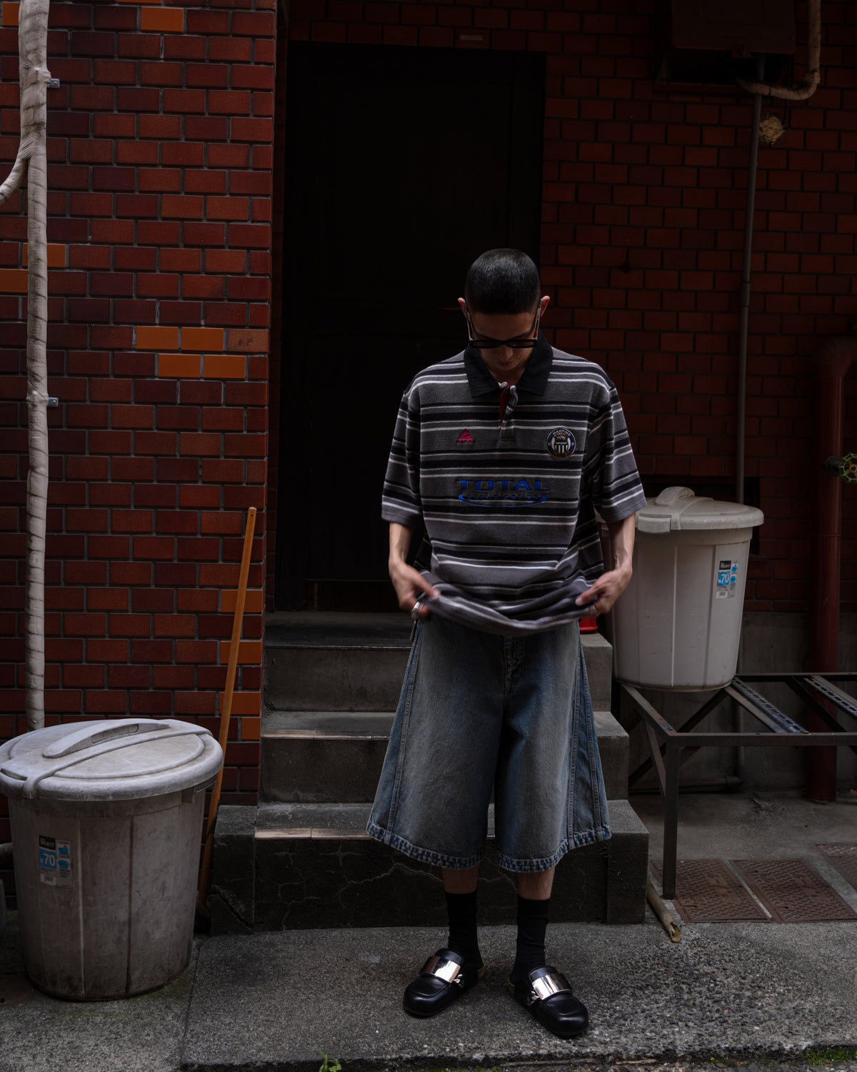 ROTOL / Triple Seams 6P Denim Shorts Damage INDIGO