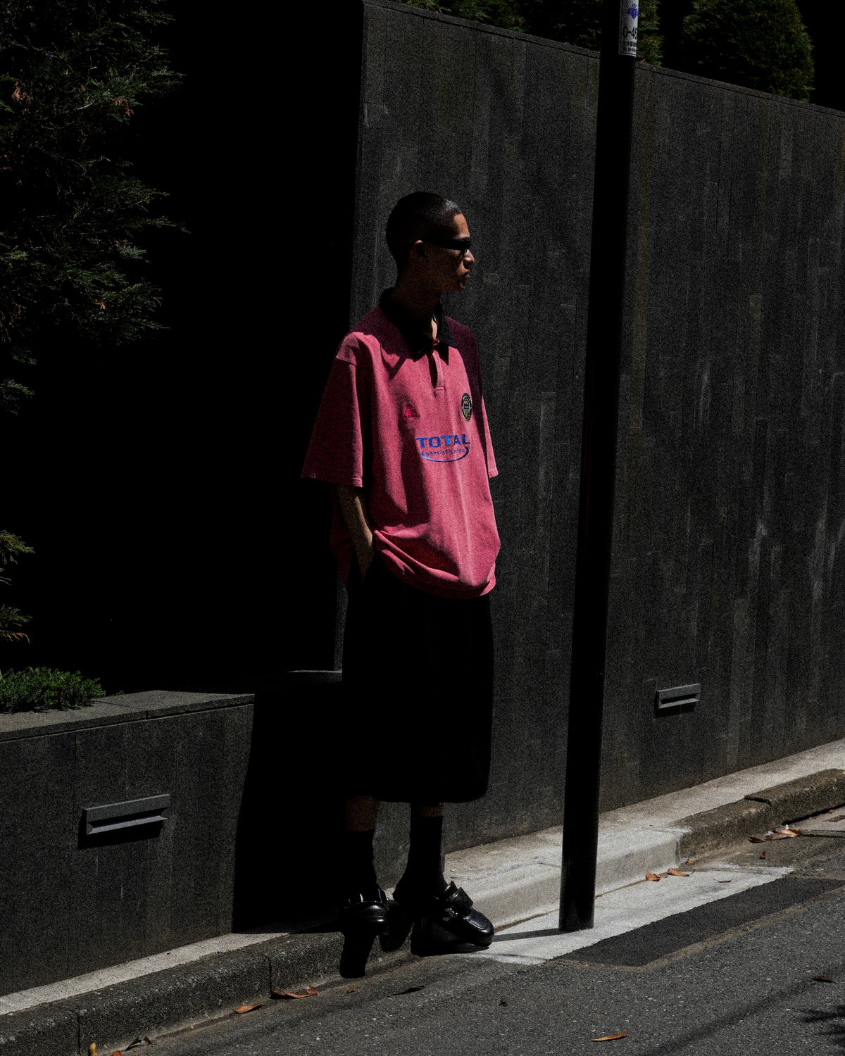 Martine Rose / OVERSIZED SS POLO PINK WASHED