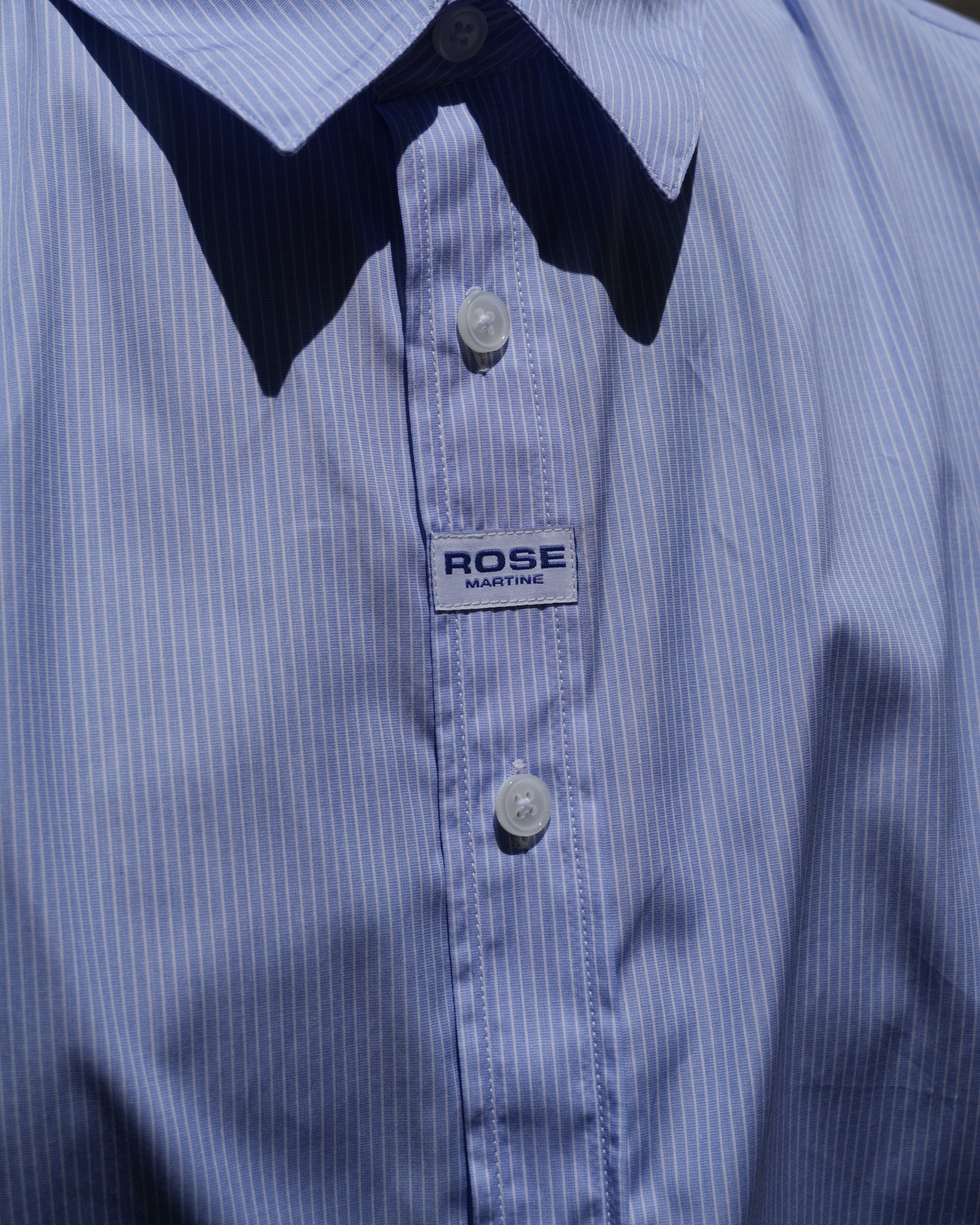 Martine Rose / CLASSIC SHIRT BLUE WHITE STRIPE