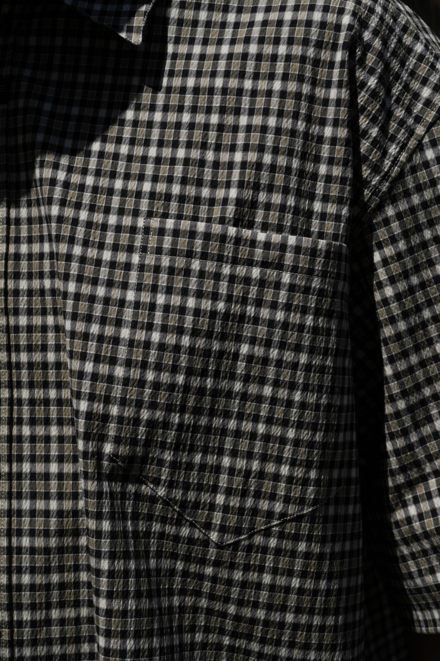 Martine Rose / SS BOXY WRAP SHIRT BLACK GREEN