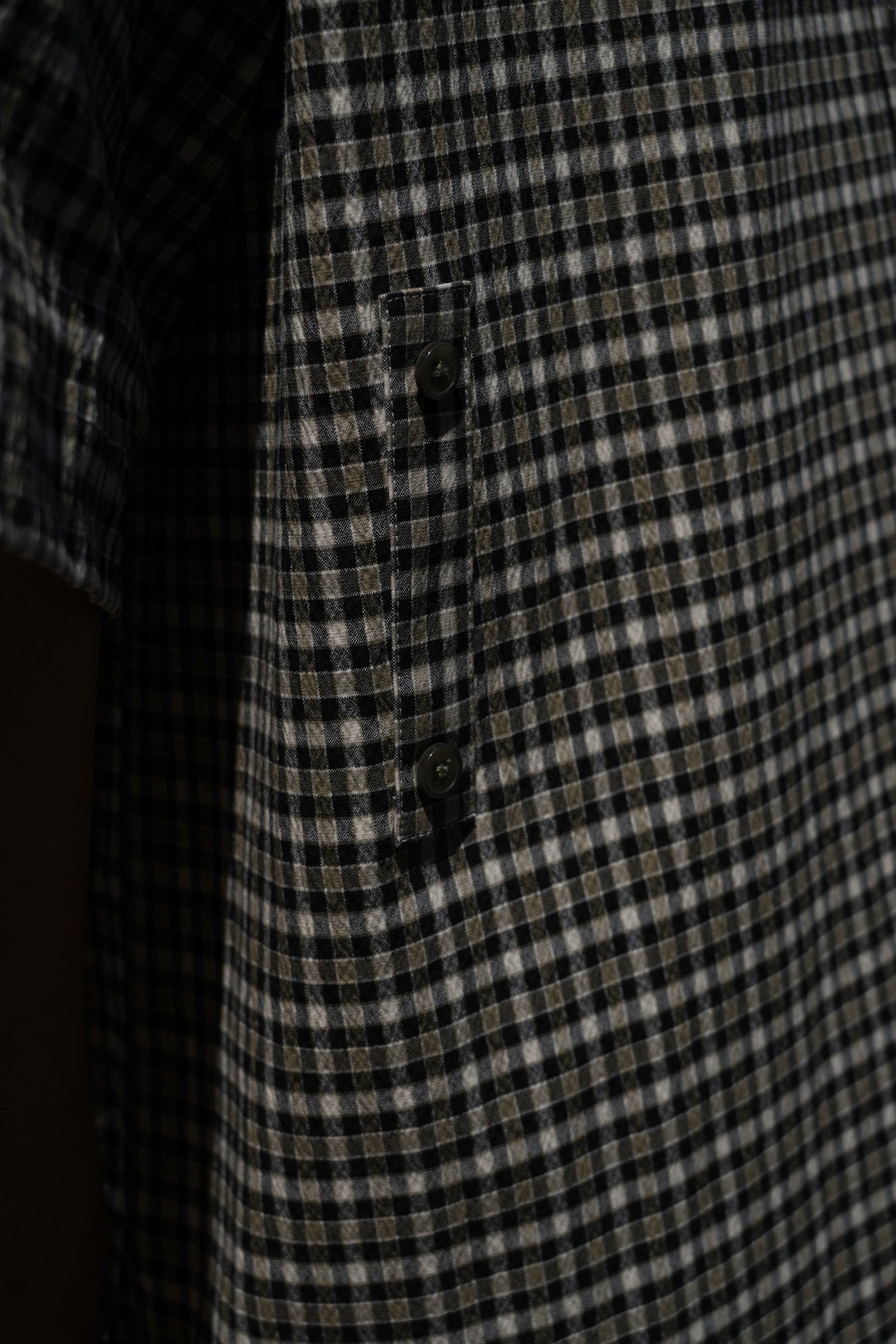 Martine Rose / SS BOXY WRAP SHIRT BLACK GREEN