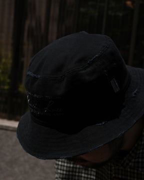Martine Rose / SIGNATURE BUCKET HAT BLACK WASHED