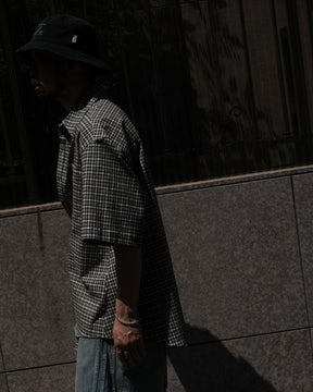 Martine Rose / SS BOXY WRAP SHIRT BLACK GREEN