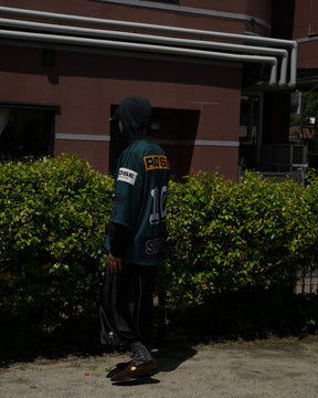 Martine Rose / OVERSIZED HOCKEY TOP GREEN BLACK