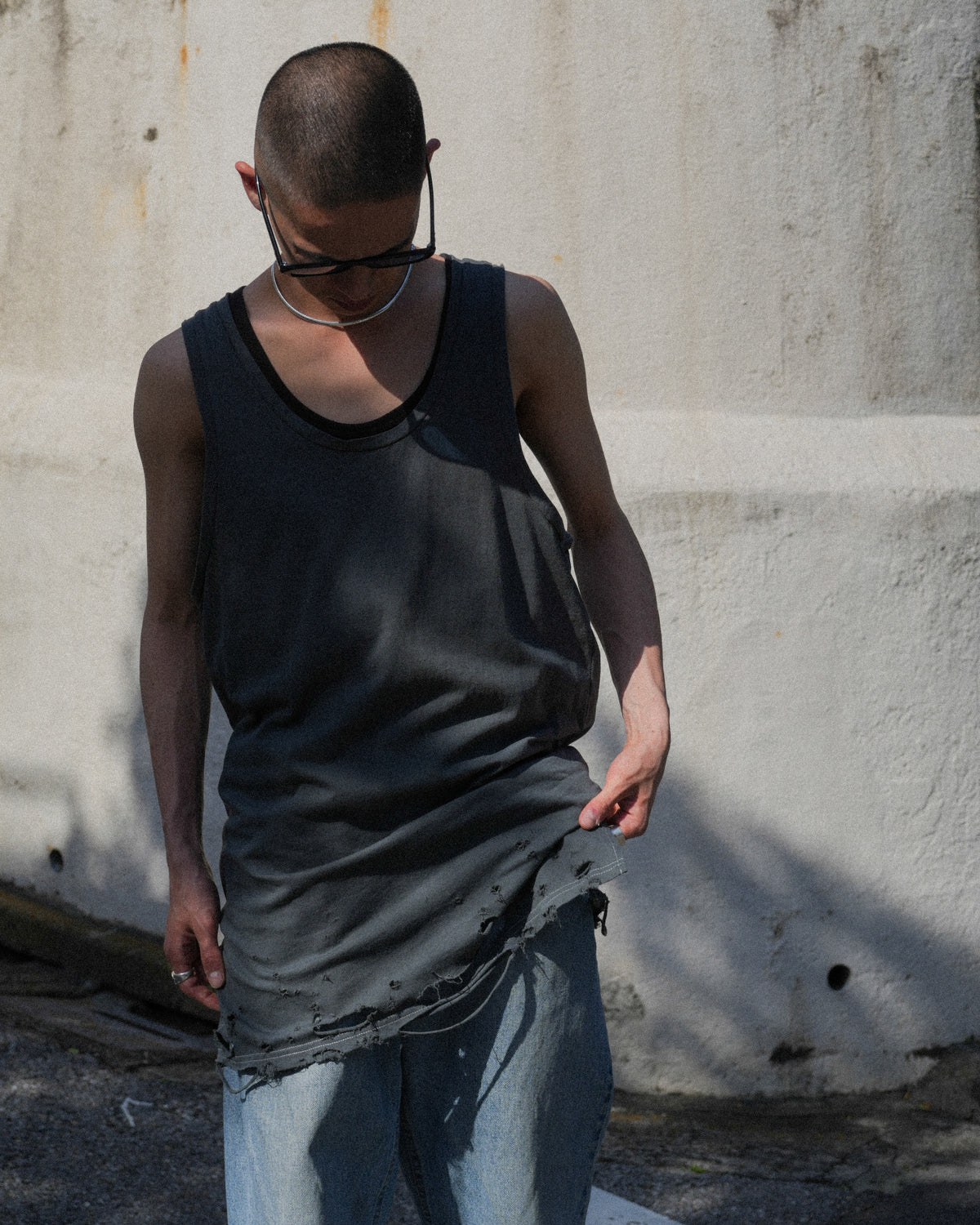 <span style="color: #f50b0b;">Last One</span> TEPPEI FURUYAMA / HARD CRASH TANK-TOP BLACK