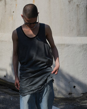 <span style="color: #f50b0b;">Last One</span> TEPPEI FURUYAMA / HARD CRASH TANK-TOP BLACK