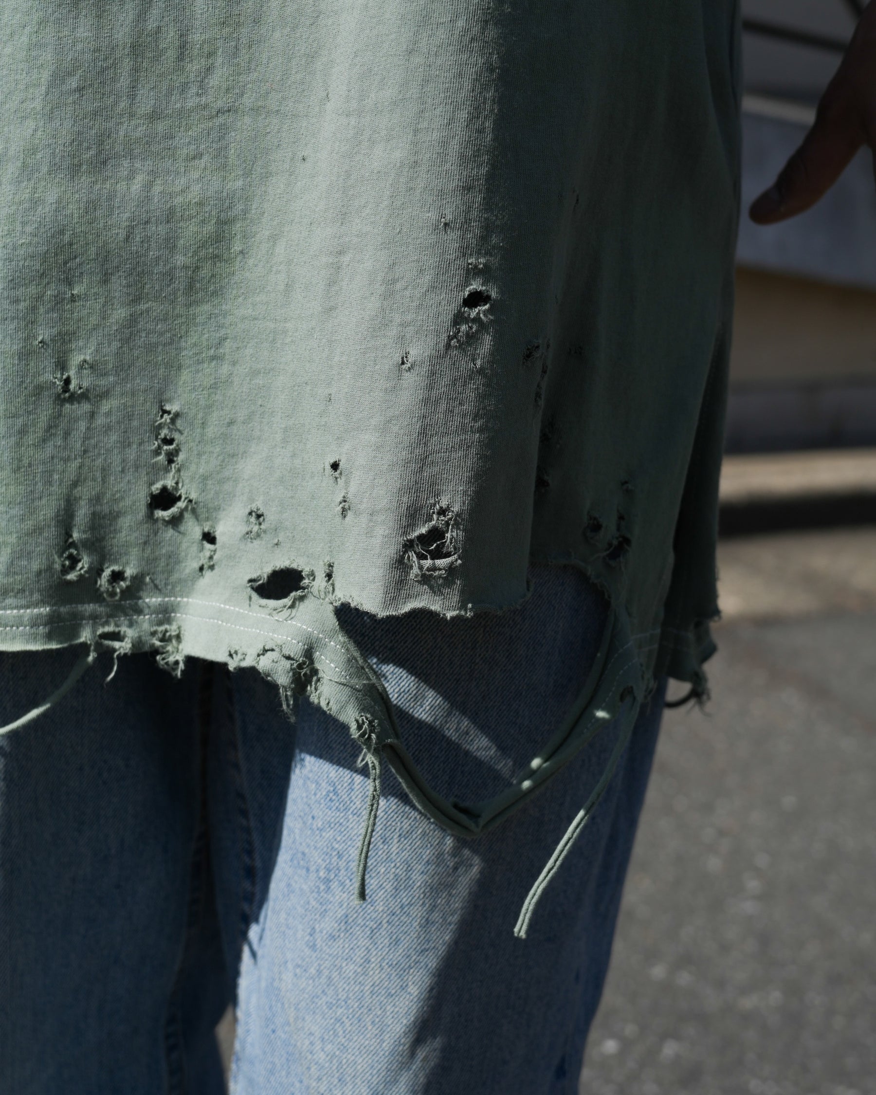 TEPPEI FURUYAMA / HARD CRASH TANK-TOP GREEN