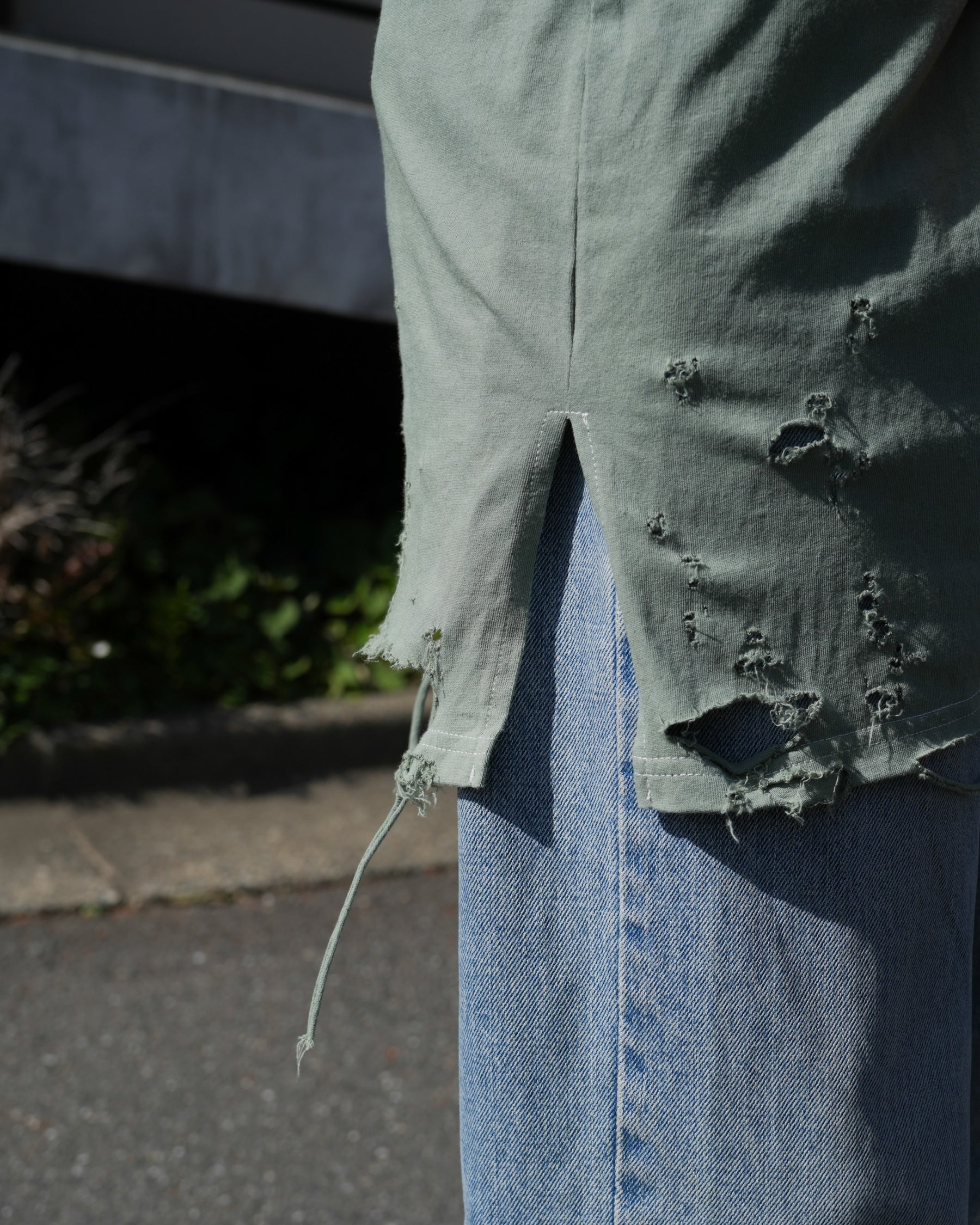 TEPPEI FURUYAMA / HARD CRASH TANK-TOP GREEN