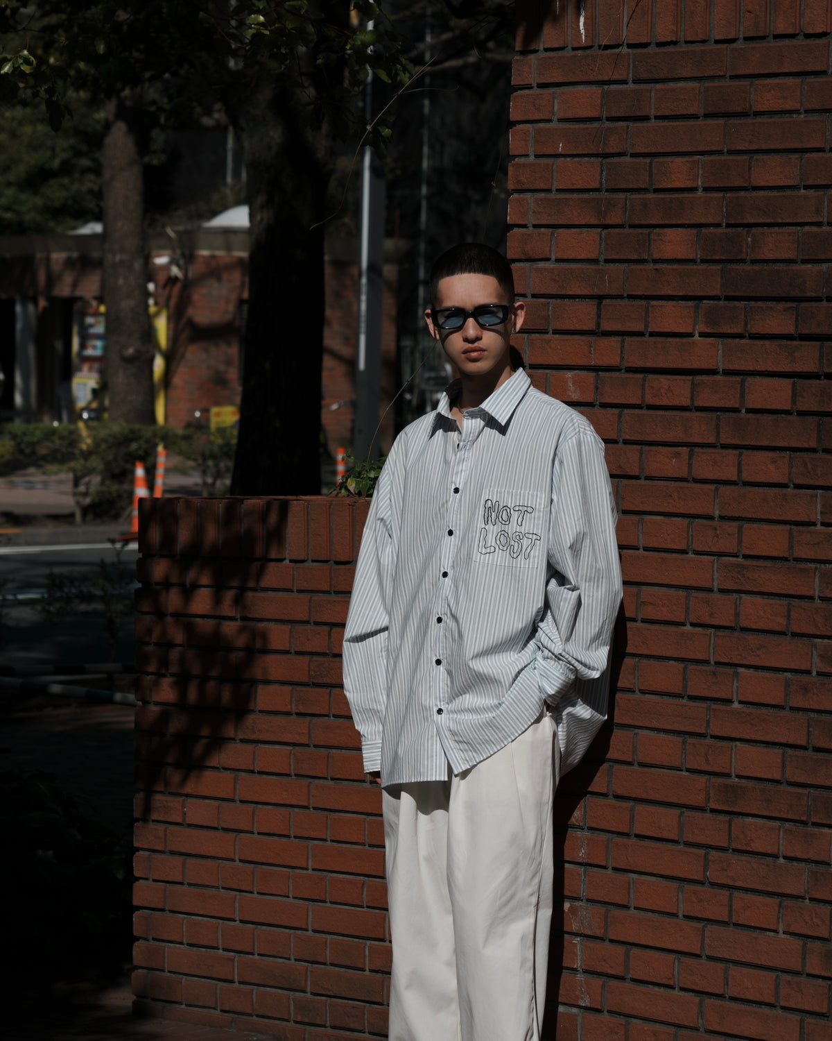 WESTFALL / NOT LOST SHIRT WHITE STRIPE