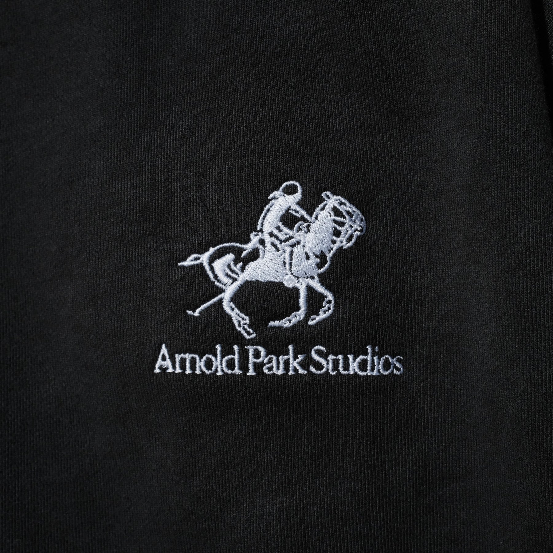 ARNOLD PARK STUDIOS / PONY LOGO CREW NECK FADED BLACK
