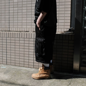 INTODUSK / MESH CARGO SHORTS BLACK