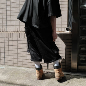 INTODUSK / MESH CARGO SHORTS BLACK