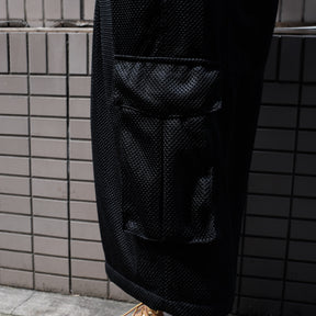 INTODUSK / MESH CARGO SHORTS BLACK