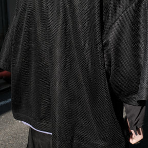 INTODUSK / MESH POLO BLACK