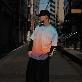INTODUSK / DUSK GRADATION SS TEE BLUE GRADATION