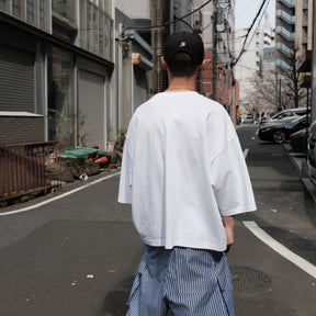 INTODUSK / OVERSIZED SS POCKET T WHITE