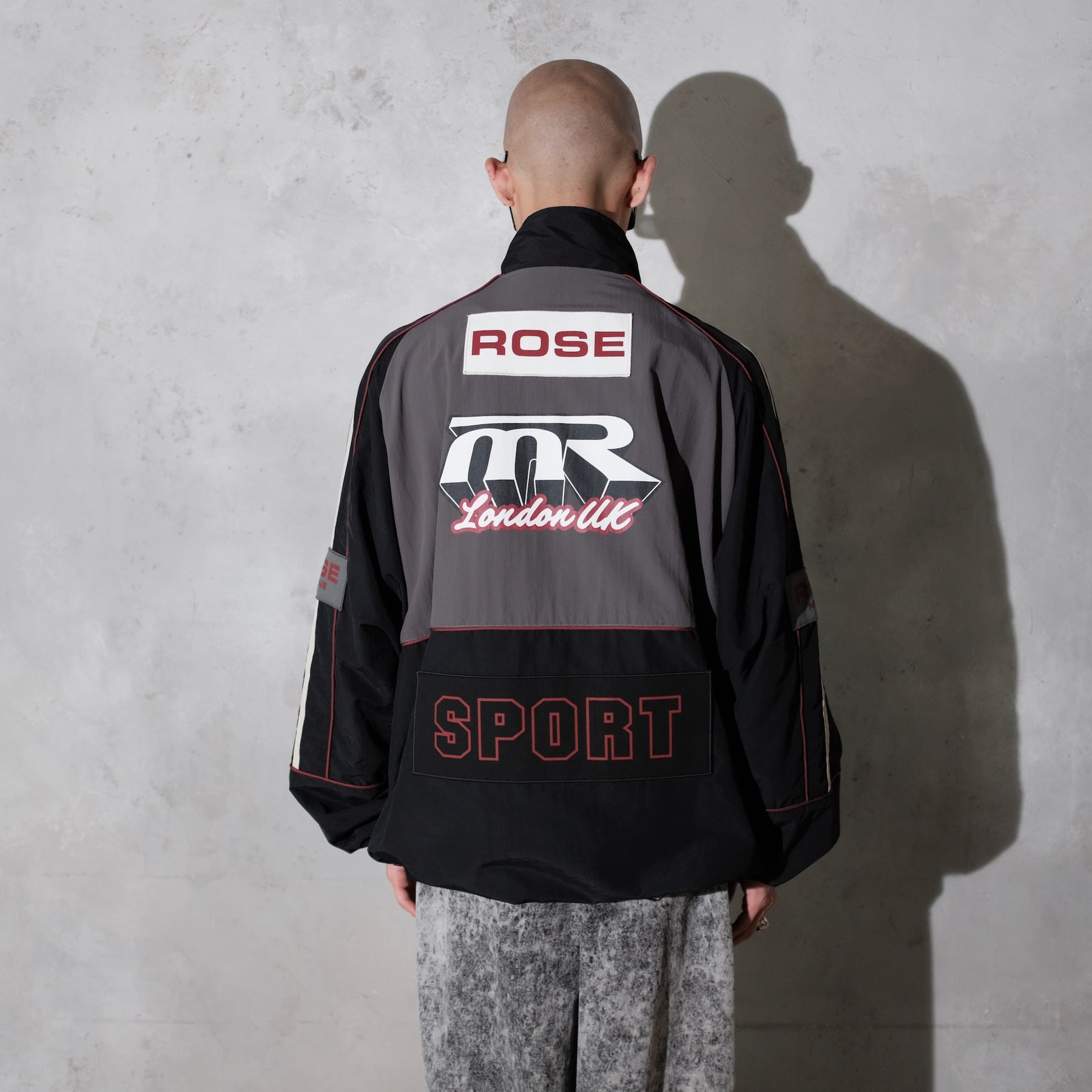 Martine Rose / HOCKEY PULLOVER BLACK-GREY