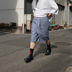 INTODUSK / BROAD SHORTS NAVY STRIPE
