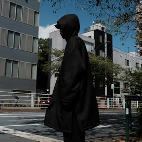 INTODUSK / CLOAK BOMBER COAT PITCH BLACK