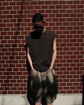 【EXCLUSIVE】TEPPEI FURUYAMA / NO SLEEVE T-SHIRT GRAY