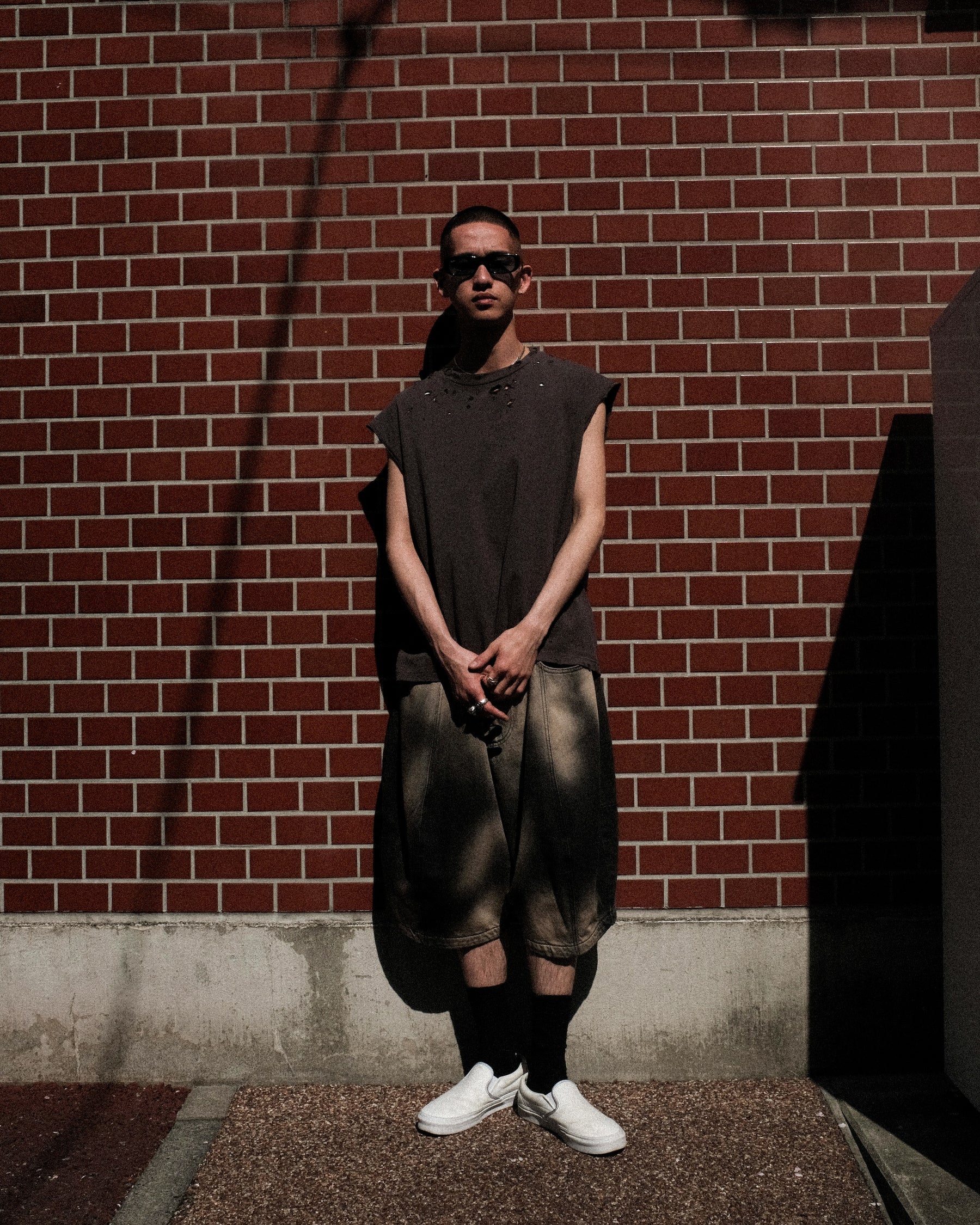 【EXCLUSIVE】TEPPEI FURUYAMA / NO SLEEVE T-SHIRT GRAY