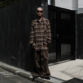 1313 SELAH / TEO FLANNEL SHIRT OLIVE & YELLOW CHECK