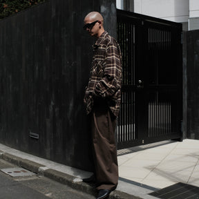 1313 SELAH / TEO FLANNEL SHIRT OLIVE & YELLOW CHECK
