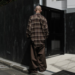 1313 SELAH / TEO FLANNEL SHIRT OLIVE & YELLOW CHECK