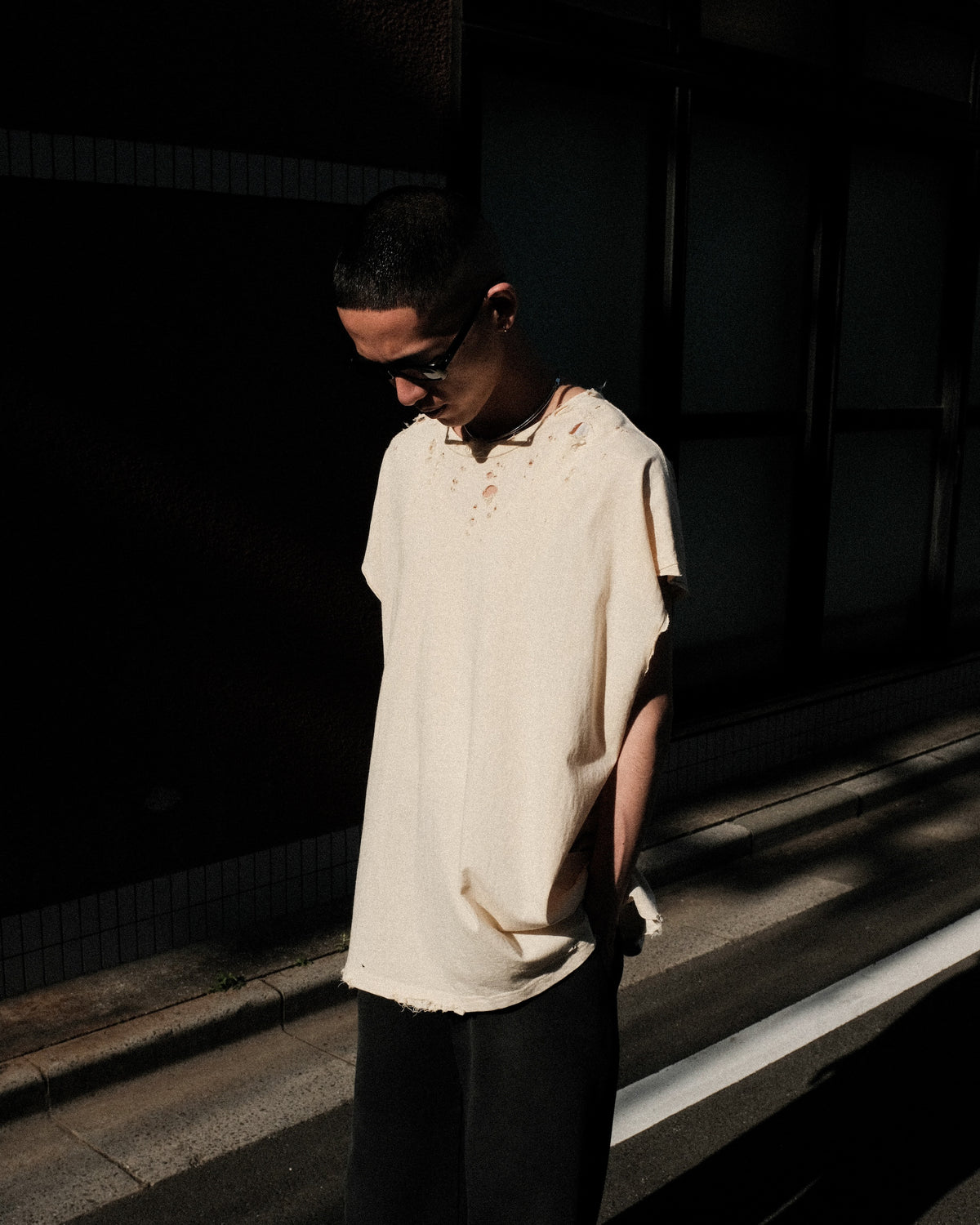 【EXCLUSIVE】TEPPEI FURUYAMA / NO SLEEVE T-SHIRT BEIGE