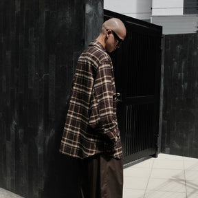 1313 SELAH / TEO FLANNEL SHIRT OLIVE & YELLOW CHECK