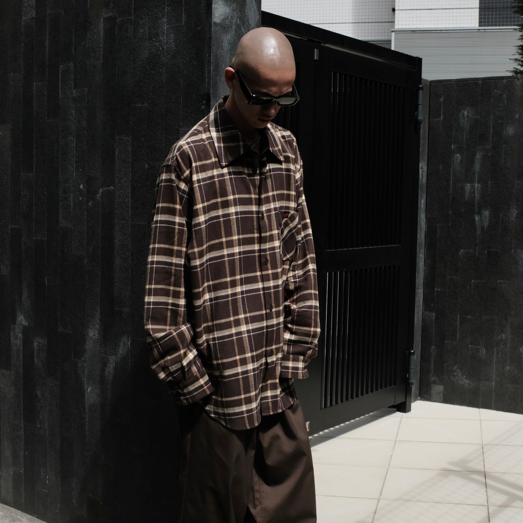 1313 SELAH / TEO FLANNEL SHIRT OLIVE & YELLOW CHECK