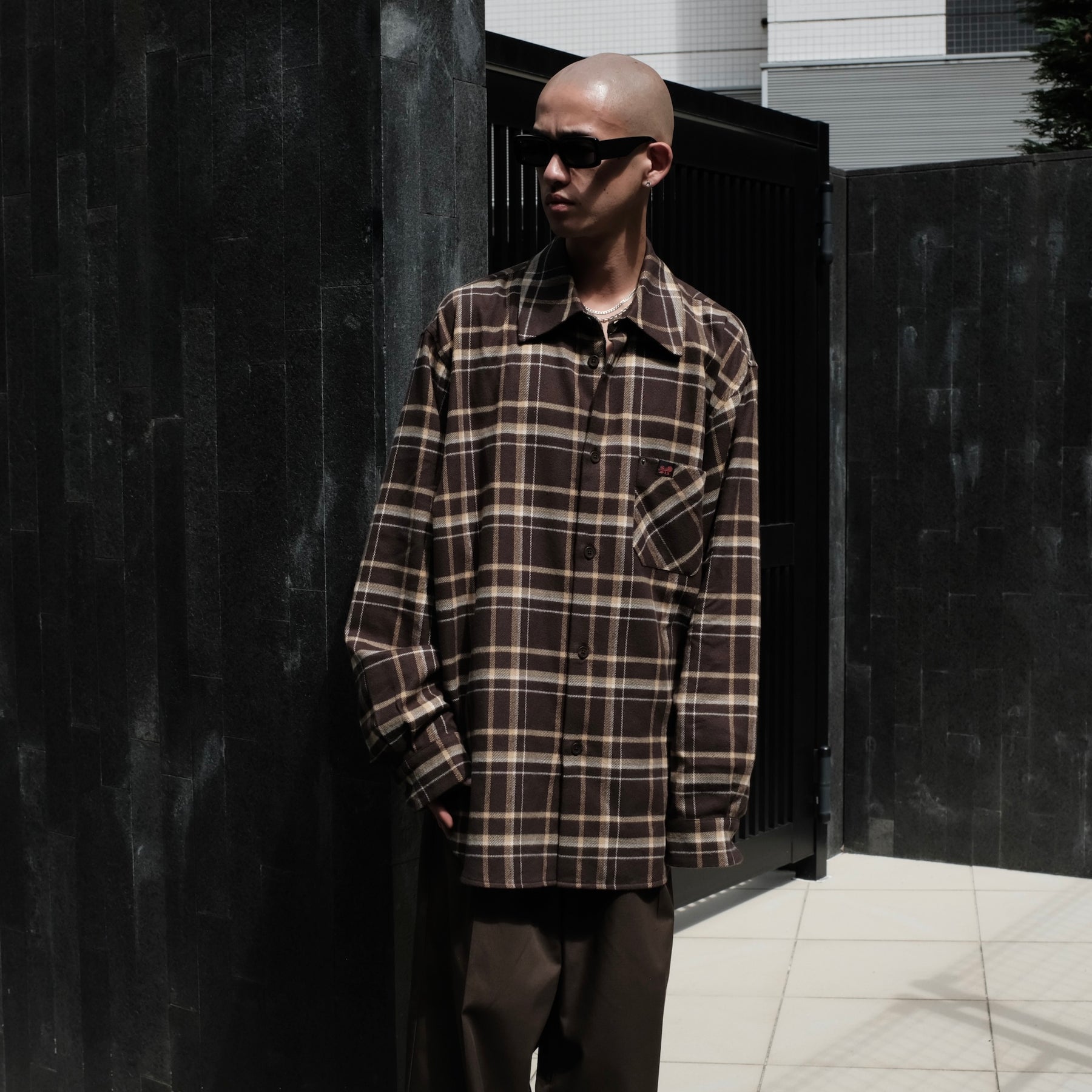1313 SELAH / TEO FLANNEL SHIRT OLIVE & YELLOW CHECK