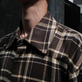 1313 SELAH / TEO FLANNEL SHIRT OLIVE & YELLOW CHECK