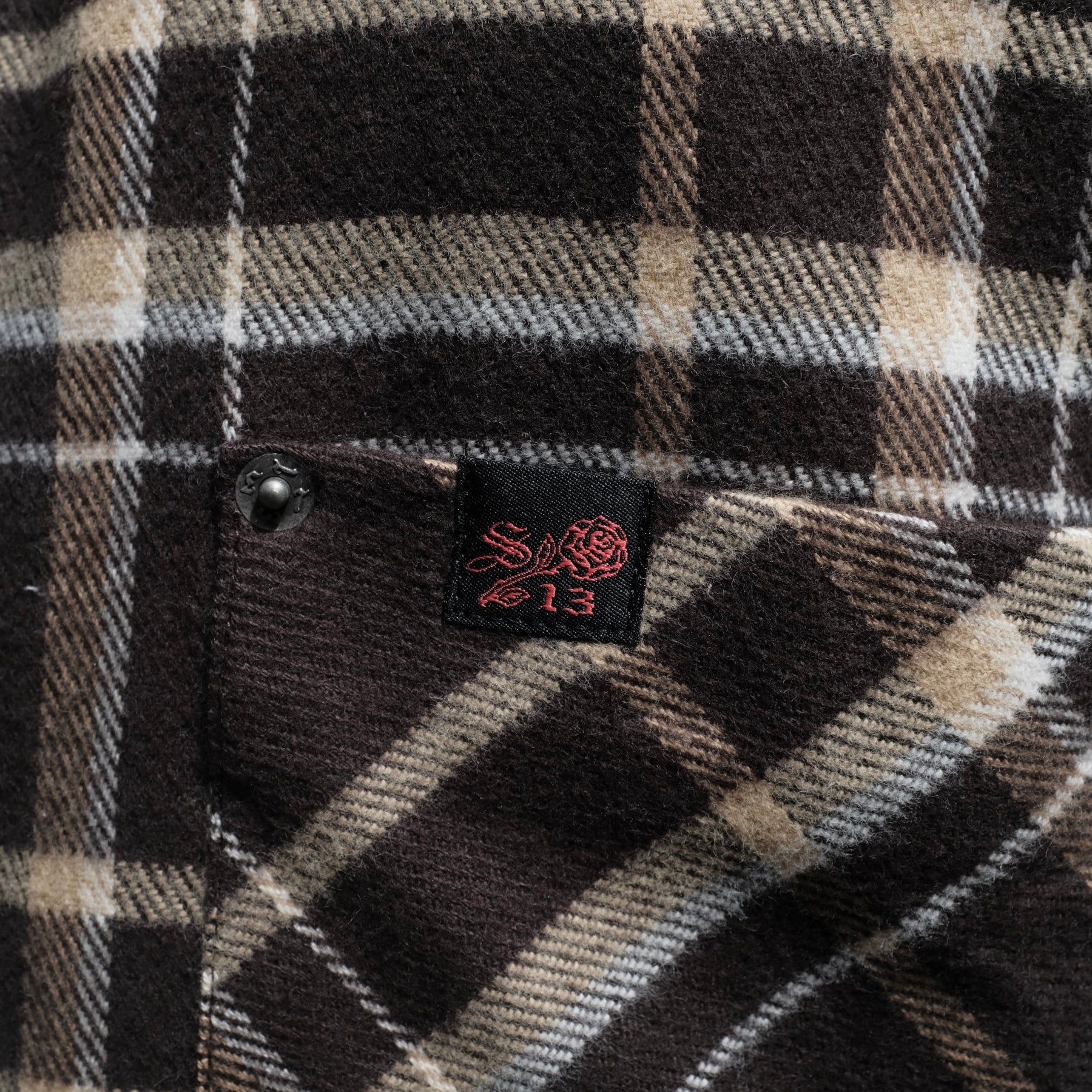 1313 SELAH / TEO FLANNEL SHIRT OLIVE & YELLOW CHECK
