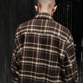 1313 SELAH / TEO FLANNEL SHIRT OLIVE & YELLOW CHECK