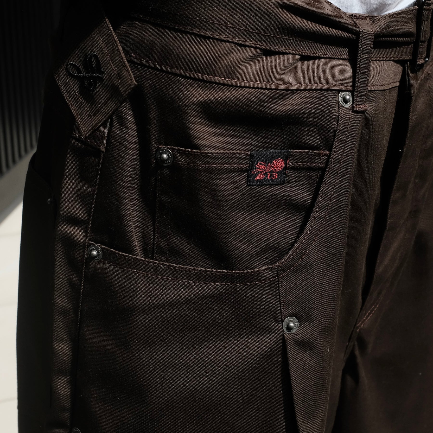 1313 SELAH / MAXIMO WORKER PANT DARK BROWN