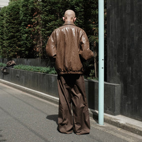 <span style="color: #f50b0b;">Last One</span>　1313 SELAH / VALPO FAUX LEATHER JACKET BROWN