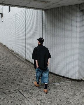 PRO CLUB / Baggy Denim Cargo Short BLUE