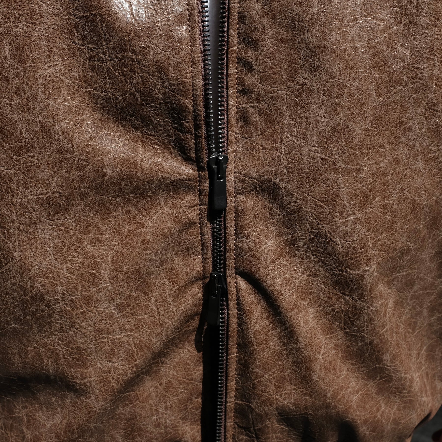 <span style="color: #f50b0b;">Last One</span>　1313 SELAH / VALPO FAUX LEATHER JACKET BROWN
