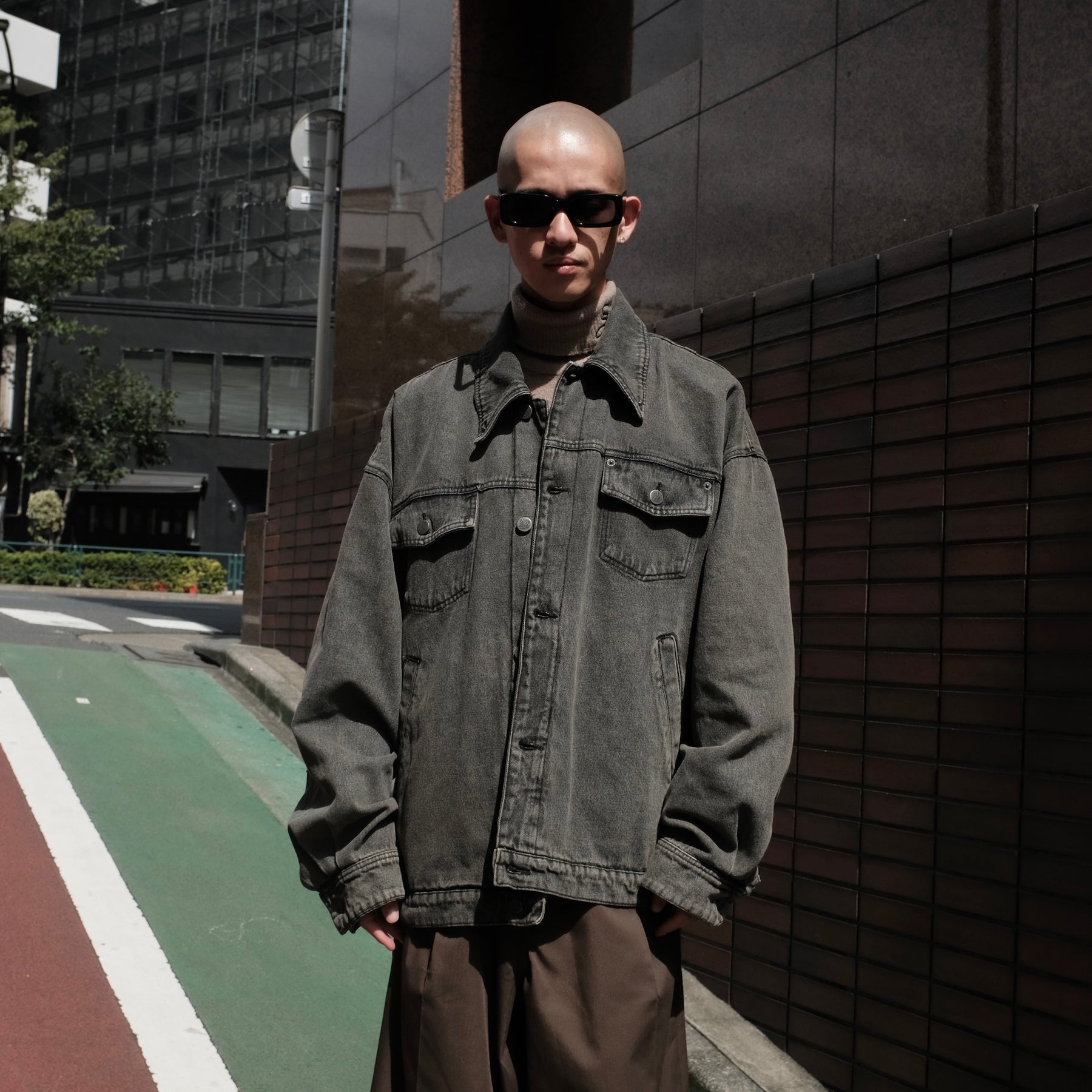 1313 SELAH / SANTIAGO DENIM JACKET WASHED GREY