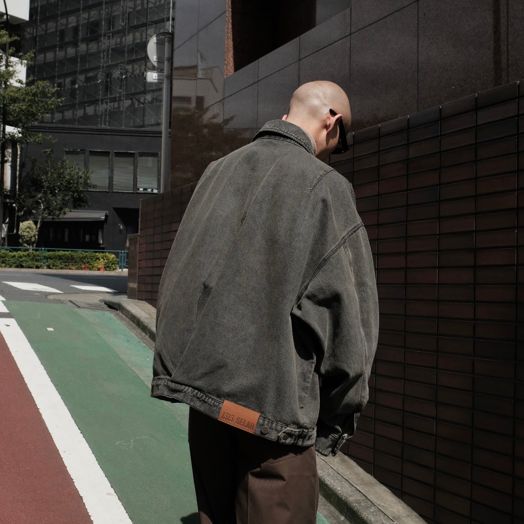 1313 SELAH / SANTIAGO DENIM JACKET WASHED GREY