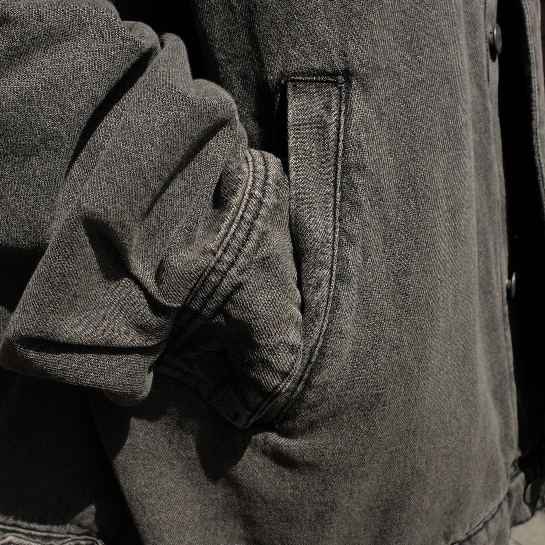 1313 SELAH / SANTIAGO DENIM JACKET WASHED GREY