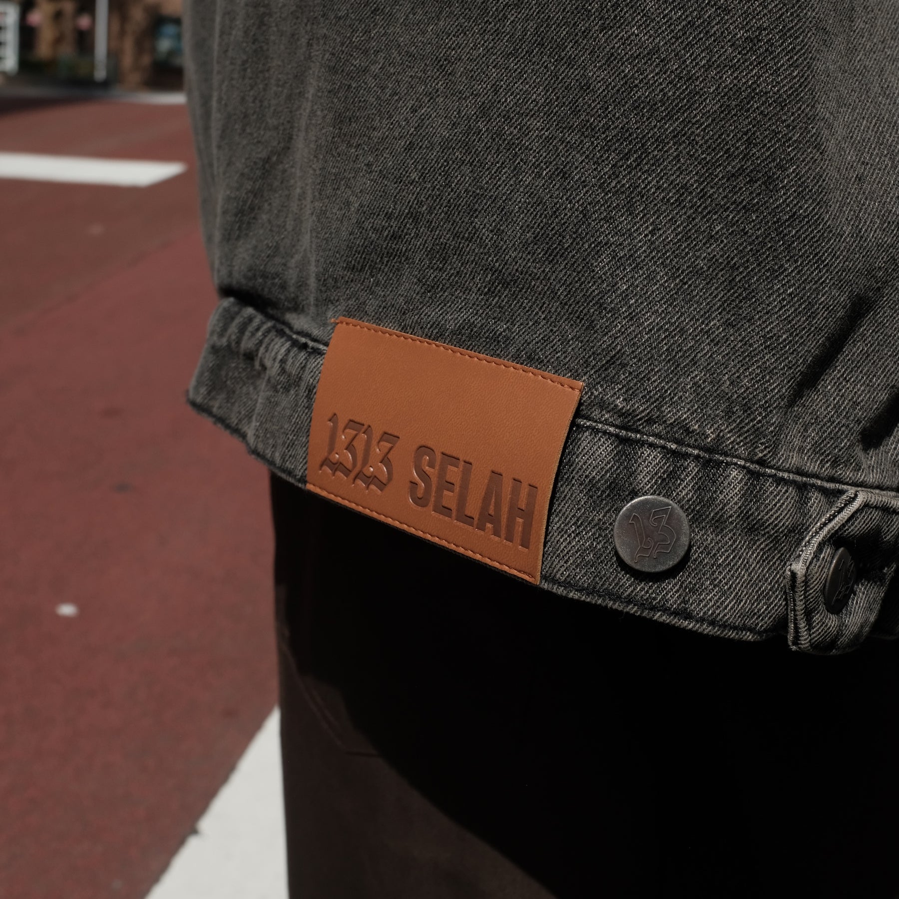 1313 SELAH / SANTIAGO DENIM JACKET WASHED GREY