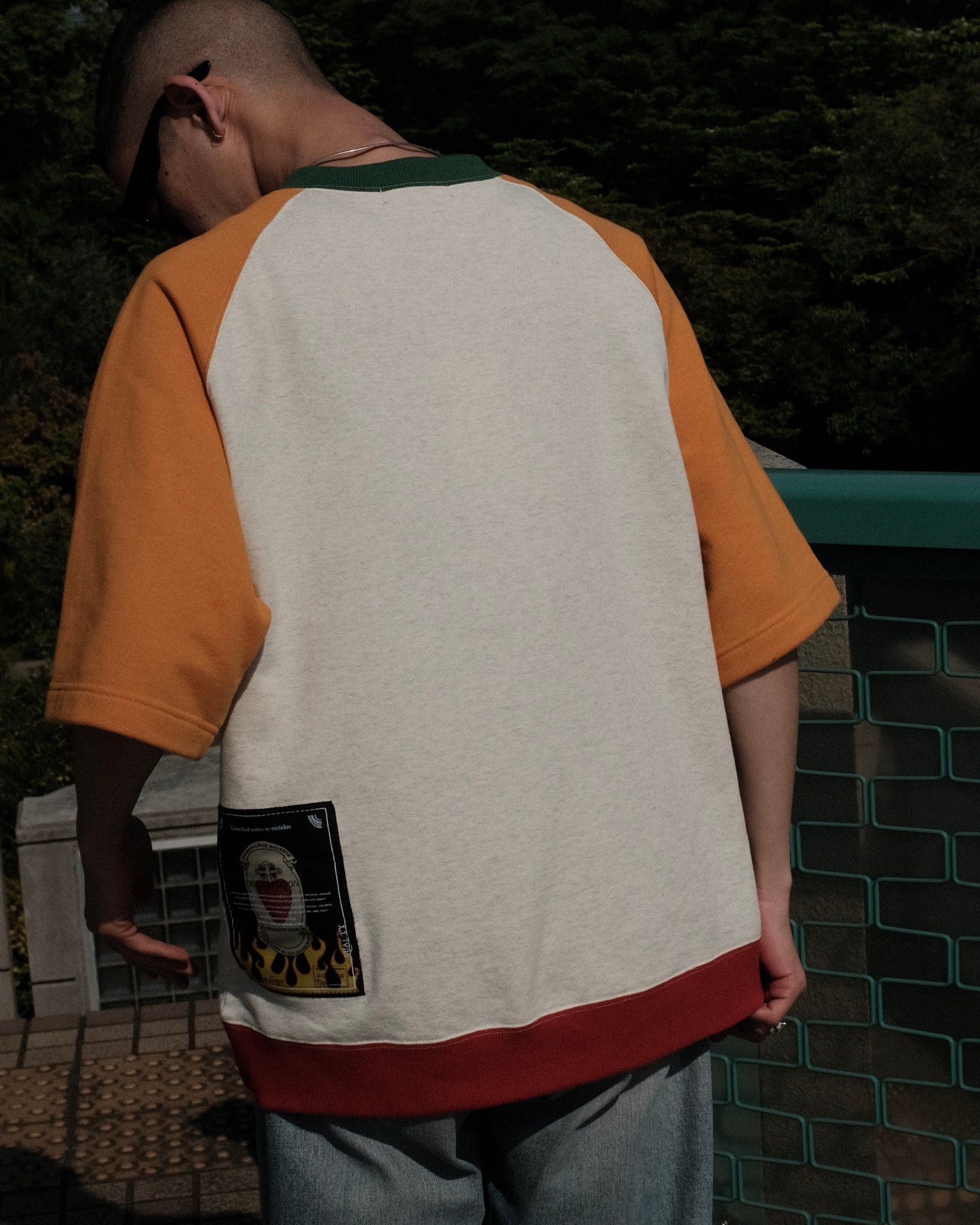 <span style="color: #f50b0b;">Last One</span> TENDER PERSON / FOREVER DREAMER RAGLAN TEE ORANGE