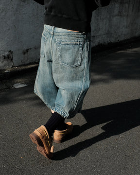 ROTOL / Triple Seams 6P Denim Shorts Damage INDIGO